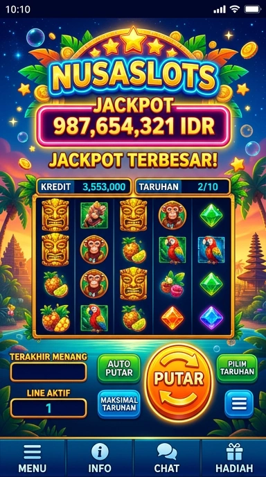 Pratinjau antarmuka nusaslots — aplikasi APK resmi Android v2.8.9