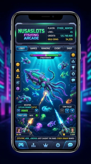 Cuplikan layar menu unduhan nusaslots untuk perangkat Android